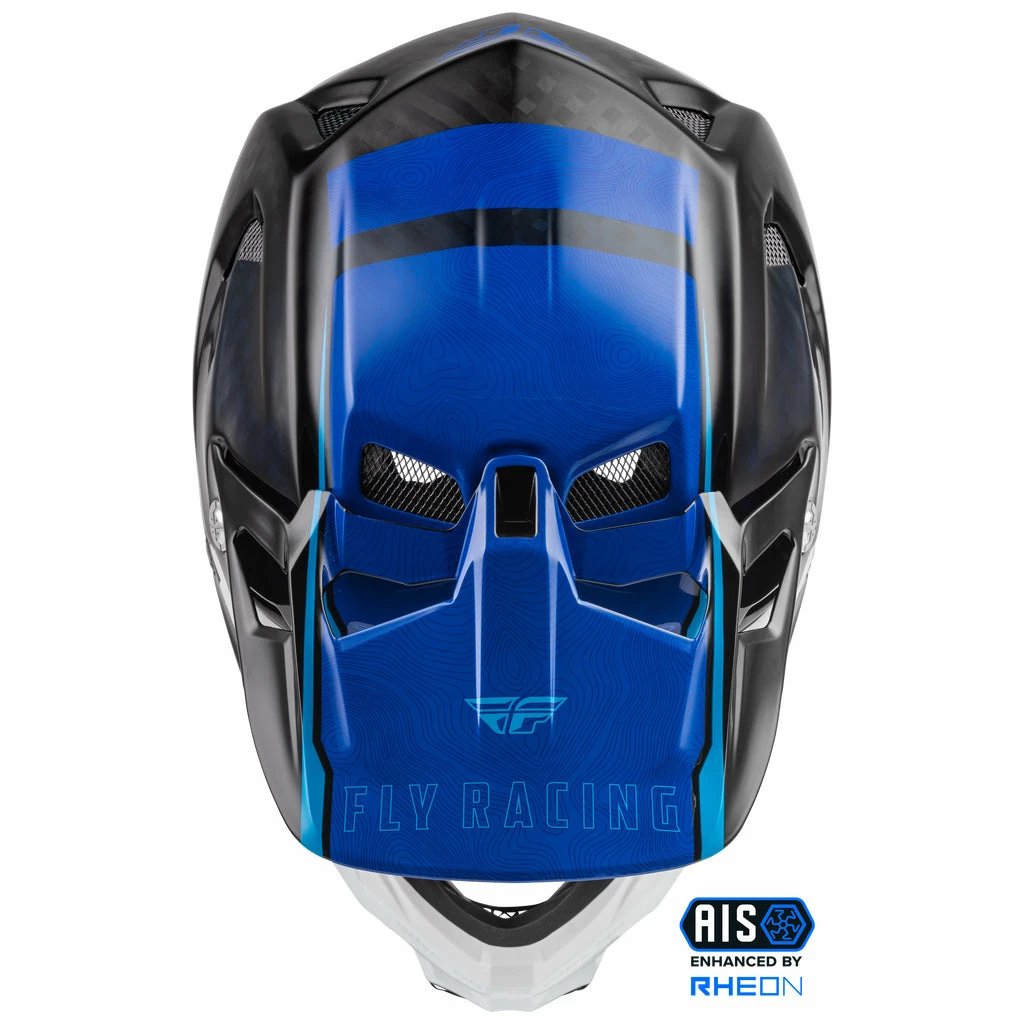 Helmets Fly Racing 2022 Werx-R BMX Race Helmet-Blue Carbon 4 Helmets Fly Racing 2022 Werx-R BMX Race Helmet-Blue Carbon