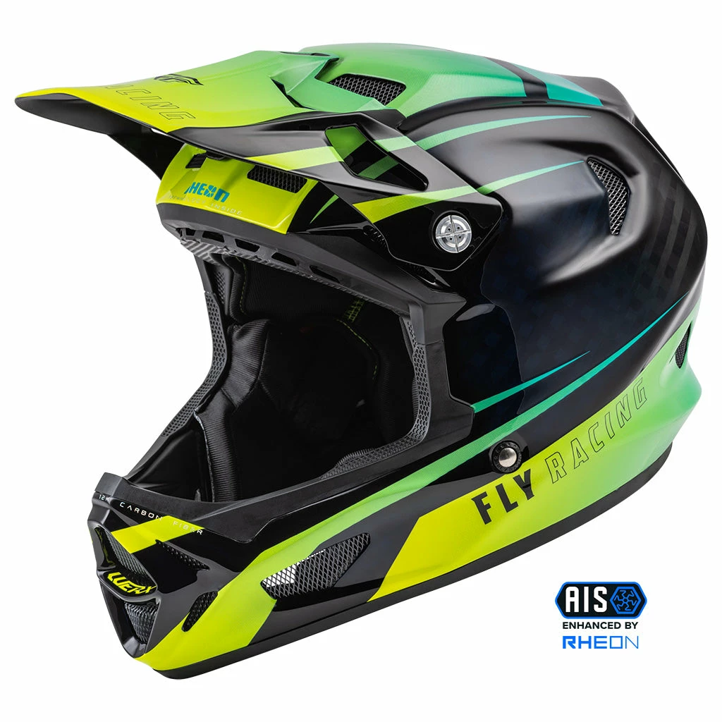 Fly Racing 2022 Werx-R BMX Race Helmet-Hi-Vis/Teal Carbon 2 Fly Racing 2022 Werx-R BMX Race Helmet-Hi-Vis/Teal Carbon