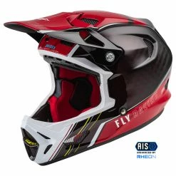 Fly Racing 2022 Werx-R BMX Race Helmet-Red Carbon