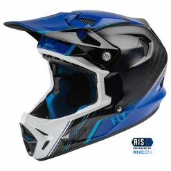 Fly Racing 2022 Werx-R Carbon BMX Race Helmet-Blue Carbon Helmets