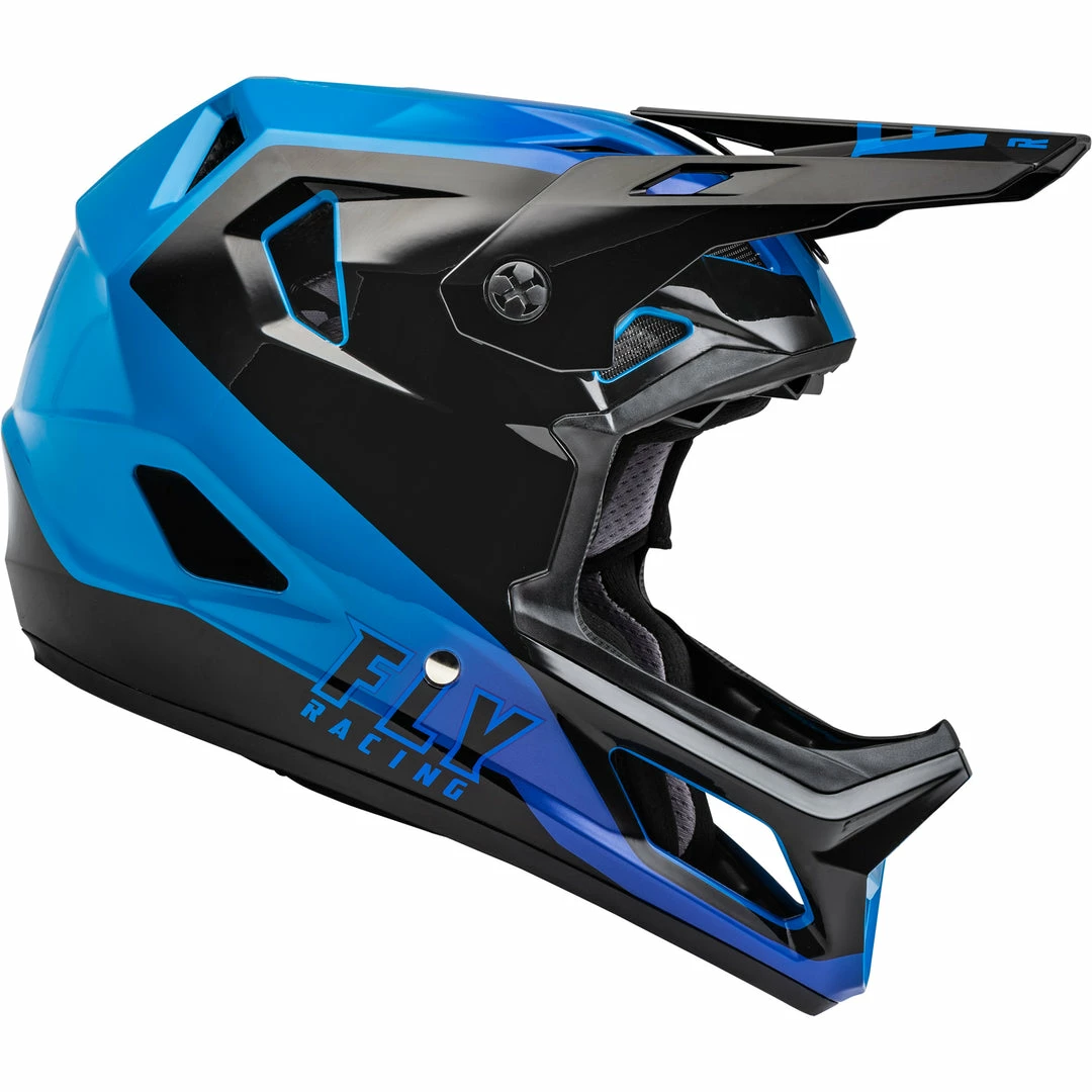 Fly Racing Rayce BMX Race Helmet-Black/Blue 4 Fly Racing Rayce BMX Race Helmet-Black/Blue