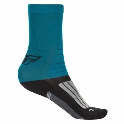 Fly Racing 2022 Factory Rider Socks-Blue/Black/Grey