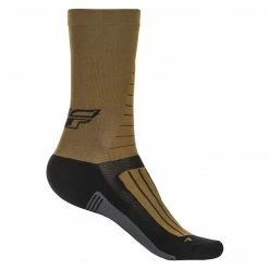Fly Racing 2022 Factory Rider Socks-Khaki/Black/Grey