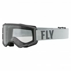 Fly Racing 2022 Focus Goggles-Grey/Dark Grey W/Clear Lens PROTECTIVE GEAR