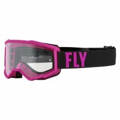 PROTECTIVE GEAR Fly Racing 2022 Focus Goggles-Pink/Black W/Clear Lens