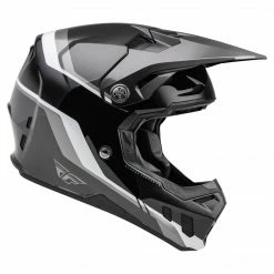 Fly Racing 2022 Formula CC Driver BMX Race Helmet-Black/Charcoal/White Helmets