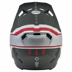 Helmets Fly Racing 2022 Formula CC Driver BMX Race Helmet-Matte Silver/Red/White