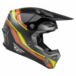 Fly Racing 2022 Formula CP S.E. Speeder BMX Race Helmet-Black/Yellow/Red Helmets