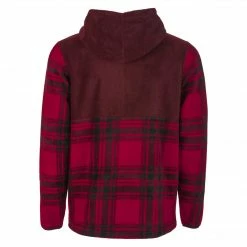 APPAREL Fly Racing 2022 Half Zip Pullover Hoodie-Red Plaid