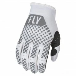 Fly Racing 2022 Kinetic BMX Race Gloves-White RACE WEAR