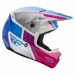 Helmets Fly Racing 2022 Kinetic Drift BMX Race Helmet-Pink/White/Blue