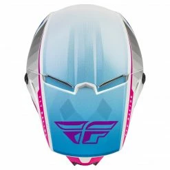 Helmets Fly Racing 2022 Kinetic Drift BMX Race Helmet-Pink/White/Blue
