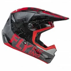 Fly Racing 2022 Kinetic Scan BMX Race Helmet-Black/Red
