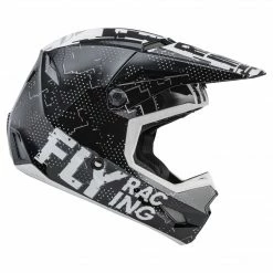 Helmets Fly Racing 2022 Kinetic Scan BMX Race Helmet-Black/White