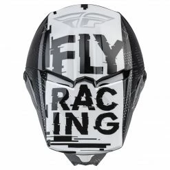 Helmets Fly Racing 2022 Kinetic Scan BMX Race Helmet-Black/White