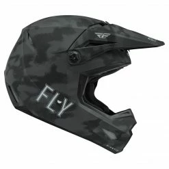 Fly Racing 2022 Kinetic S.E. Tactic BMX Race Helmet-Matte Grey Camo