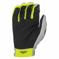 Fly Racing 2022 Lite BMX Race Gloves-Grey/Teal/Hi-Vis