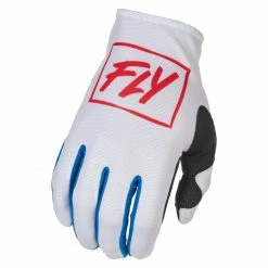 RACE WEAR Fly Racing 2022 Lite BMX Race Gloves-Red/White/Blue