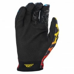 Fly Racing 2022 Lite S.E. Exotic BMX Race Gloves-Red/Yellow/Blue RACE WEAR