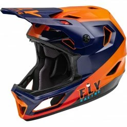 Fly Racing Rayce BMX Race Helmet-Navy/Orange/Red Helmets