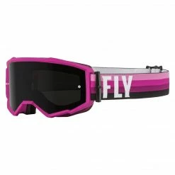 Fly Racing 2022 Zone Goggles-Pink/Black W/Dark Smoke Lens PROTECTIVE GEAR