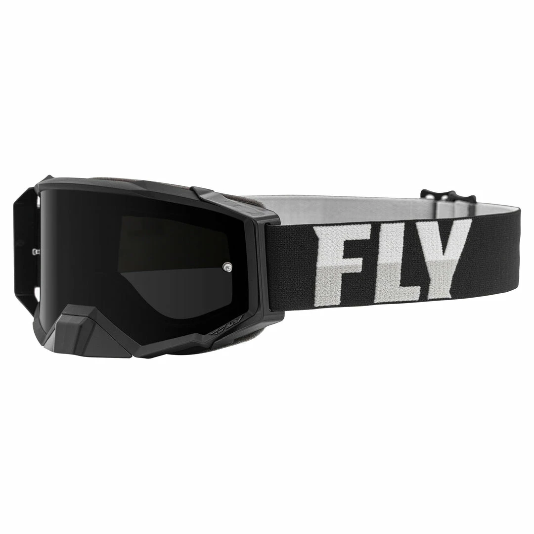 Fly Racing 2022 Zone Pro Goggles-Black/White W/Dark Smoke Lens-w/Post 1 Fly Racing 2022 Zone Pro Goggles-Black/White W/Dark Smoke Lens-w/Post