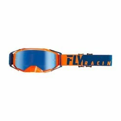 Fly Racing 2019 Zone Pro Goggles-Orange/Blue/Blue Mirror PROTECTIVE GEAR