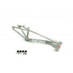 FRAMES Meybo Holeshot BMX Race Frame-Grey/White/Orange 12 FRAMES Meybo Holeshot BMX Race Frame-Grey/White/Orange