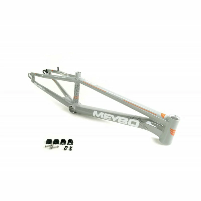 FRAMES Meybo Holeshot BMX Race Frame-Grey/White/Orange 6 FRAMES Meybo Holeshot BMX Race Frame-Grey/White/Orange