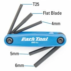 Park Tool AWS-9.2 Fold-Up Hex Wrench Set TOOLS 5 Park Tool AWS-9.2 Fold-Up Hex Wrench Set TOOLS