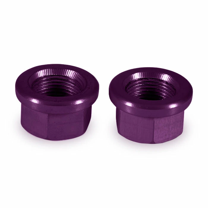 Profile Aluminum Axle Nuts-Anodized Hubs 6 Profile Aluminum Axle Nuts-Anodized Hubs