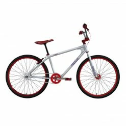 Race Inc. RA26-R Retro 26" BMX Freestyle Bike-White/Red BIKES