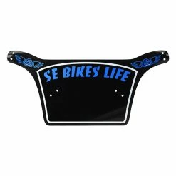 SE Bikes Life Number Plate-Black/Blue COMPONENTS