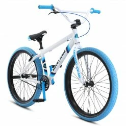 FREESTYLE BIKES SE Blocks Flyer 26" BMX Freestyle Bike-White