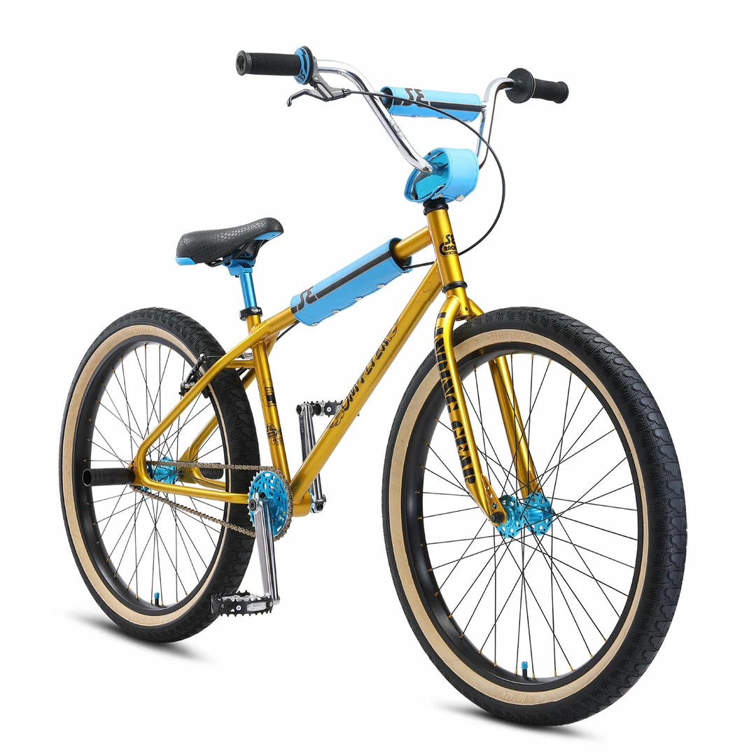 FREESTYLE BIKES SE OM Flyer 26" BMX Freestyle Bike-Solid Gold 2 FREESTYLE BIKES SE OM Flyer 26" BMX Freestyle Bike-Solid Gold