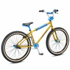 FREESTYLE BIKES SE OM Flyer 26" BMX Freestyle Bike-Solid Gold 8 FREESTYLE BIKES SE OM Flyer 26
