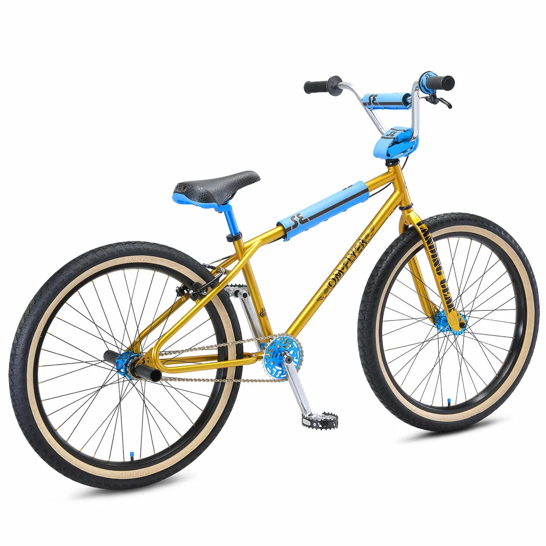 FREESTYLE BIKES SE OM Flyer 26" BMX Freestyle Bike-Solid Gold 3 FREESTYLE BIKES SE OM Flyer 26" BMX Freestyle Bike-Solid Gold