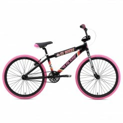 SE Racing So Cal Flyer 24" BMX Bike-Black/Pink FREESTYLE BIKES
