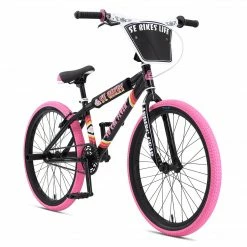 SE Racing So Cal Flyer 24" BMX Bike-Black/Pink FREESTYLE BIKES