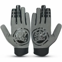 Stay Strong Live Life BMX Race Gloves-Black/Grey