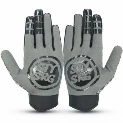 Stay Strong Sketch BMX Race Gloves-Black/Grey