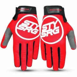 Stay Strong Staple 3 BMX Race Gloves-Red RACE WEAR
