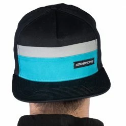 Stay Strong Block Snapback Hat-Black/Teal APPAREL