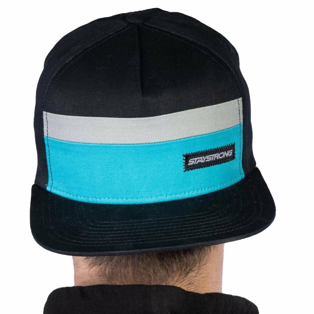 Stay Strong Block Snapback Hat-Black/Teal APPAREL 2 Stay Strong Block Snapback Hat-Black/Teal APPAREL