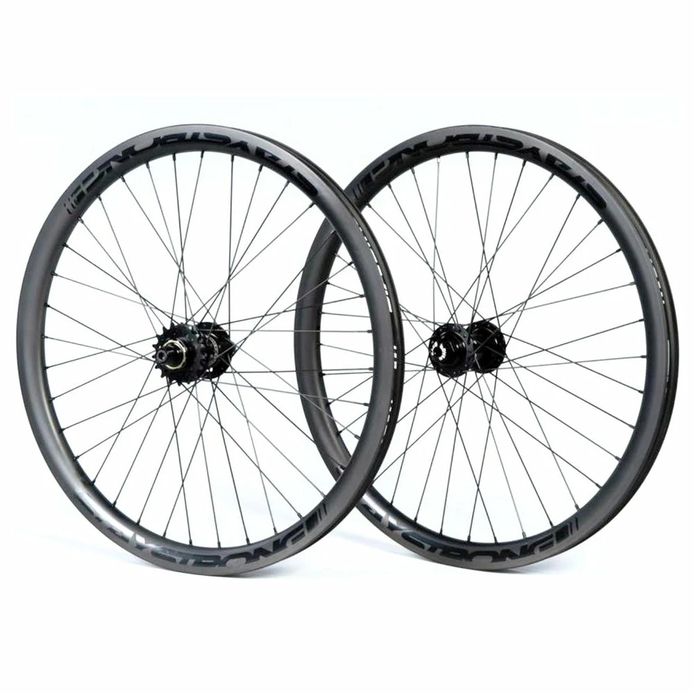 Stay Strong Carbon Disc BMX Race Wheelset-20x1 1/8" 1 Stay Strong Carbon Disc BMX Race Wheelset-20x1 1/8"