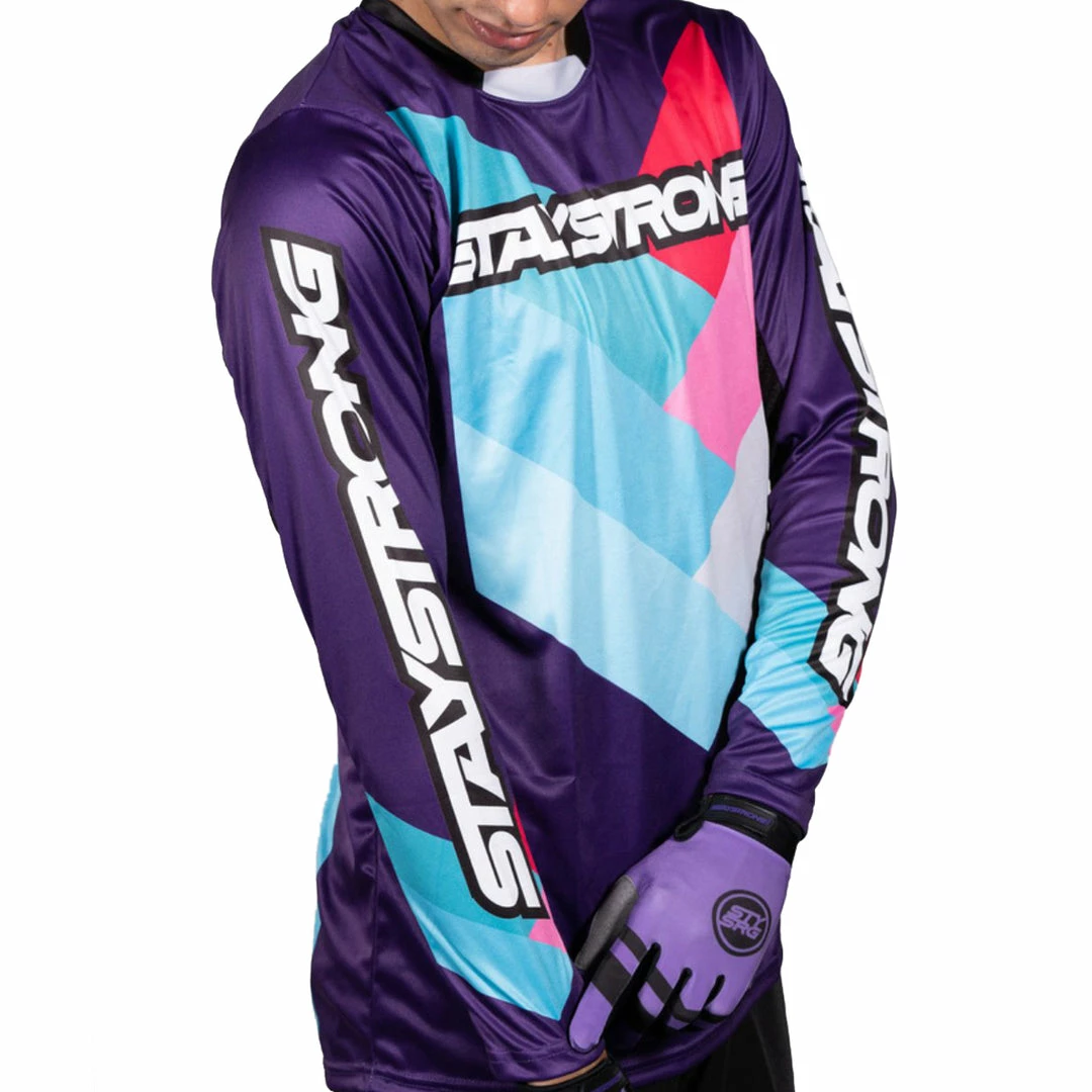 Stay Strong Chevron Jersey-Purple RACE WEAR 1 Stay Strong Chevron Jersey-Purple RACE WEAR