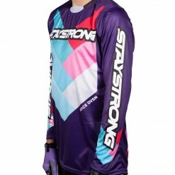 Stay Strong Chevron Jersey-Purple RACE WEAR