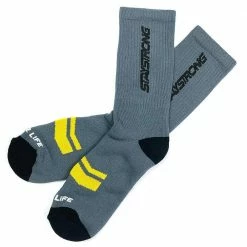 SHOES Stay Strong Word Socks-Grey