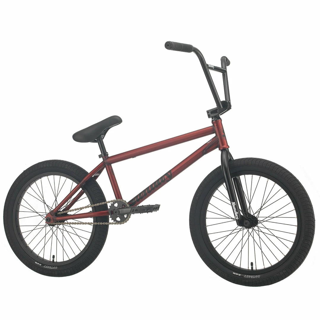 FREESTYLE BIKES Sunday Elstran EX 20.75"TT BMX Bike-Matte Transluscent Red 1 FREESTYLE BIKES Sunday Elstran EX 20.75"TT BMX Bike-Matte Transluscent Red