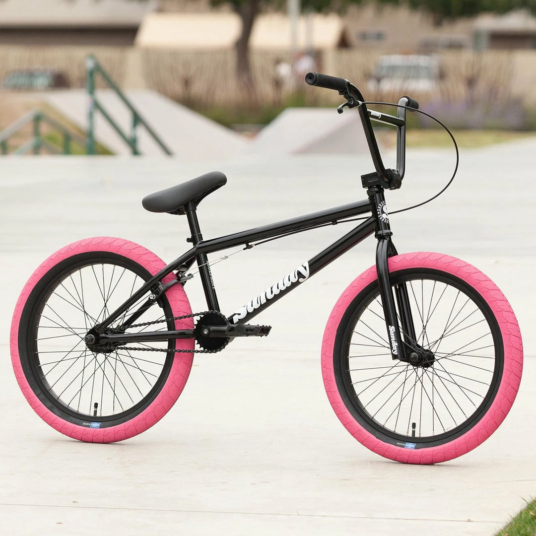 BIKES Sunday Blueprint 20"TT BMX Freestyle Bike-Gloss Black/Pink 2 BIKES Sunday Blueprint 20"TT BMX Freestyle Bike-Gloss Black/Pink
